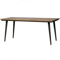 Esstisch Guild Schwarz/Naturfarben B: 220cm - Schwarz/Naturfarben, MODERN, Holz/Metall (220/90/75cm) - Livetastic