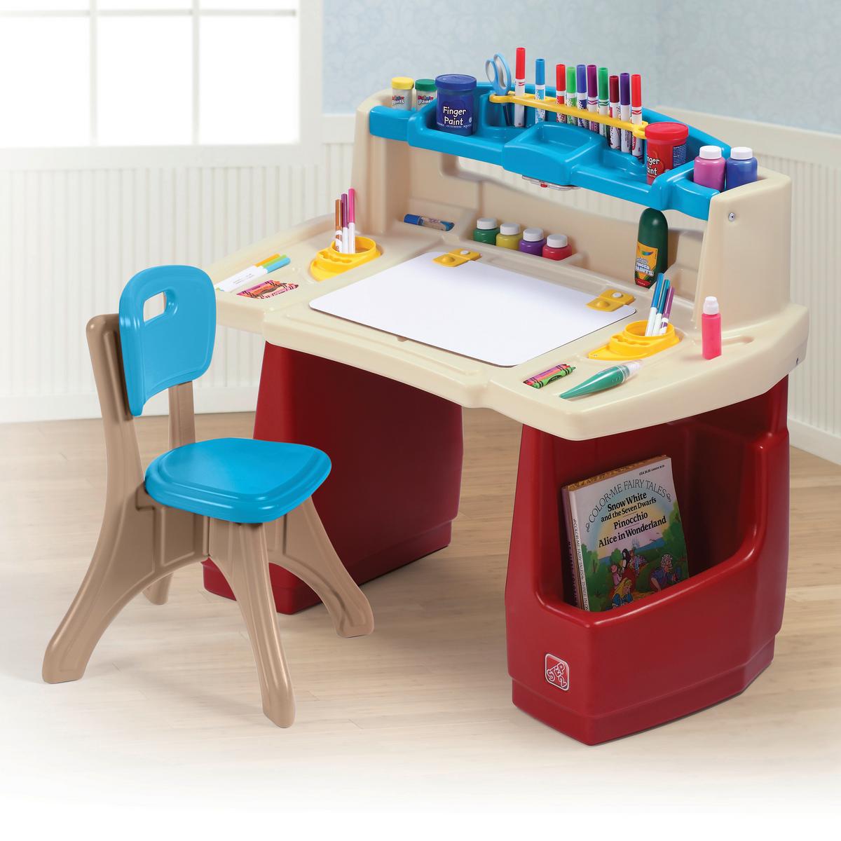 Kinderspielset Deluxe Kunstmeistertisch Ab 3 Jahren - Multicolor, Basics, Kunststoff (90/80/51,5cm) - Ambia Garden