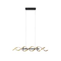 Led-hängeleuchte 341810208 Sequence - Goldfarben/Alufarben, Design, Metall (104,5/16/150cm) - Trio Leuchten