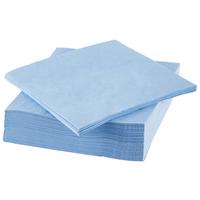 Serviette Lavenia Hellblau 50 Stk. 33x33 Cm - Hellblau, MODERN, Papier (33/33cm) - Luca Bessoni