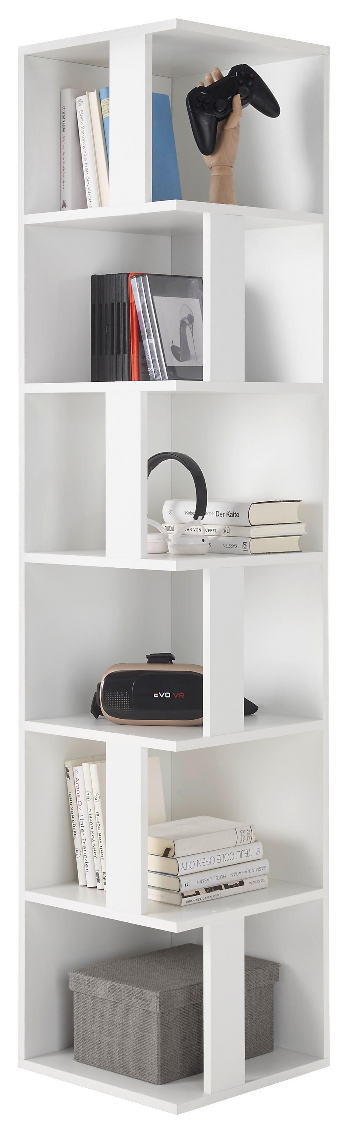 Eckregal Corner Shelf 38 cm Weiß - Weiß, Basics, Holzwerkstoff (38/186/38cm) - P & B