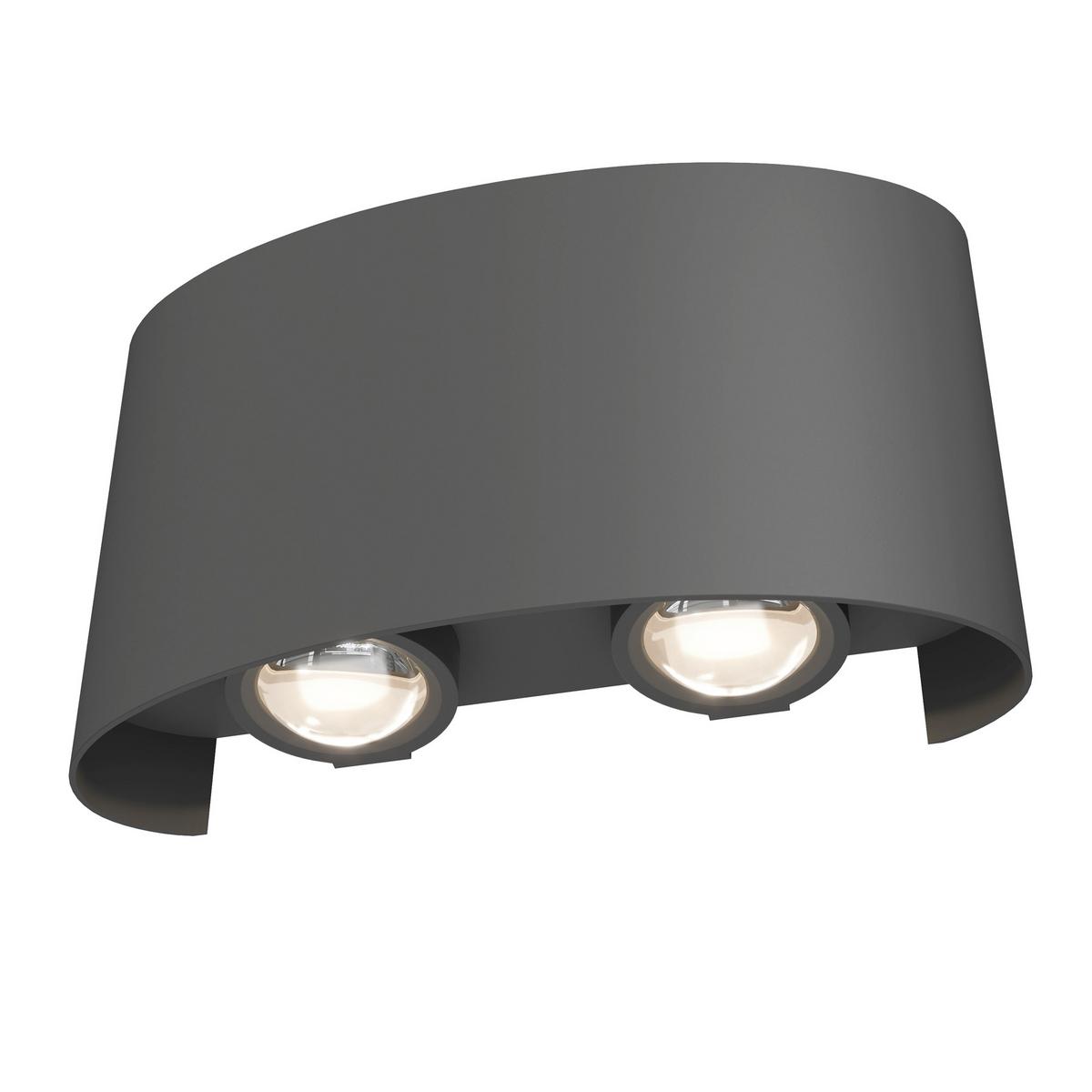 Außenwandleuchte Strato - Grau, Trend, Metall (8/12/3,7cm) - MAYTONI
