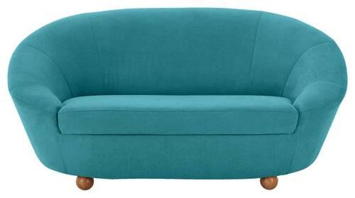 2-sitzer-sofa Looks Iv Türkis - Türkis/Eichefarben, Design, Textil (178/82/114cm) - LOOKS by W.Joop