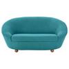 2-sitzer-sofa Looks Iv Türkis - Türkis/Eichefarben, Design, Textil (178/82/114cm) - LOOKS by W.Joop