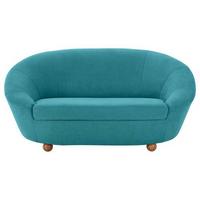 2-Sitzer-Sofa Looks Iv Türkis - Türkis/Eichefarben, Design, Textil (178/82/114cm) - LOOKS by W.Joop