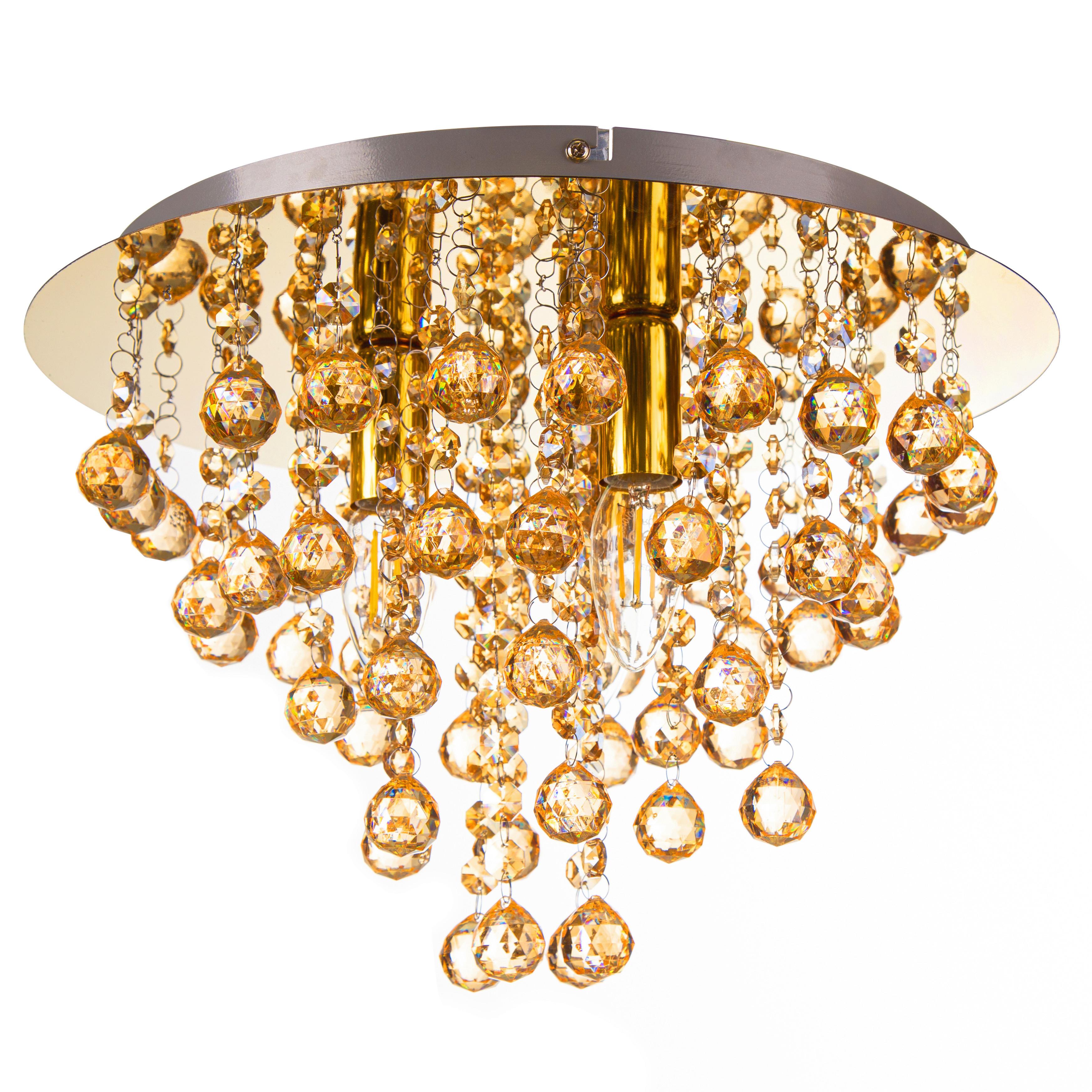 Deckenleuchte 63040345x London - Chromfarben/Klar, Basics, Kunststoff/Metall (38/26cm) - Globo