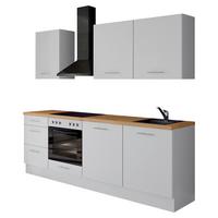 Küchenleerblock Ip3150 - Eichefarben/Weiß, Design, Holzwerkstoff (230cm) - Impuls