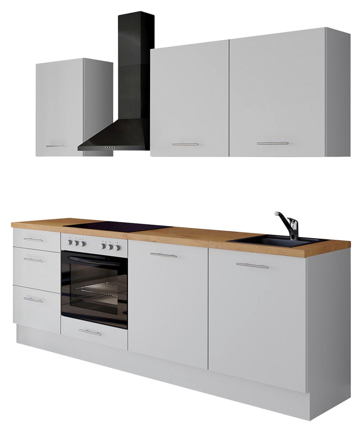 Küchenleerblock Ip3150 - Eichefarben/Weiß, Design, Holzwerkstoff (230cm) - Impuls