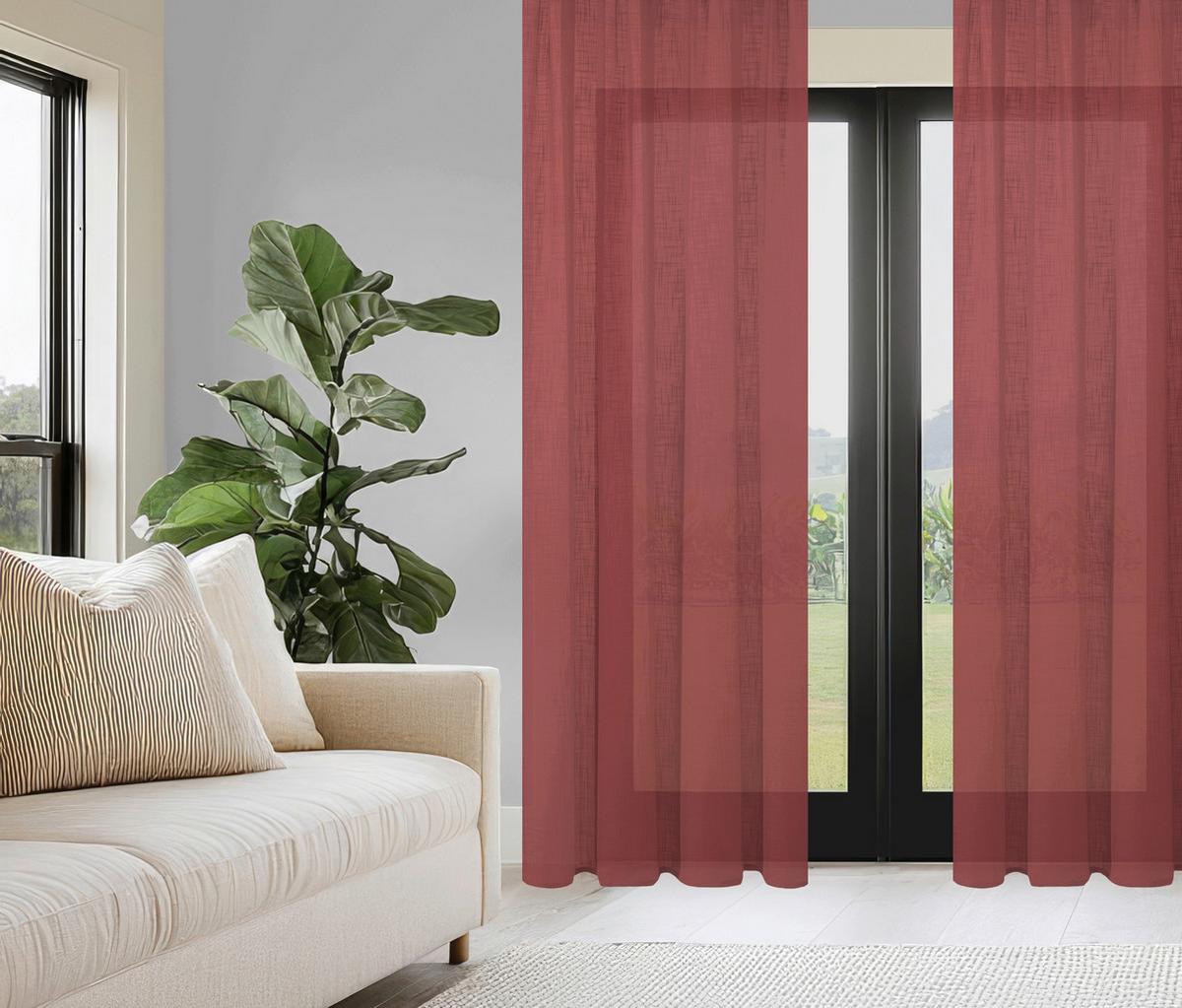 Ösenvorhang Softy - Beere, Basics, Textil (140/160cm)