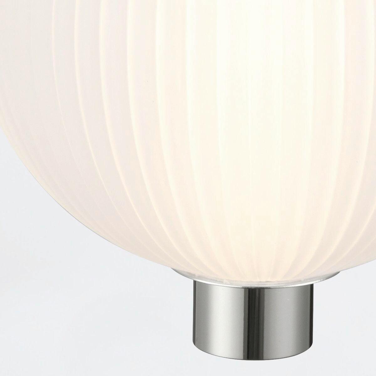 Led Függeszték Qn-Palmas-1mp-Pn - nikkelszínű, Konventionell, üveg/fém (15,2/32cm) - Elstead Lighting