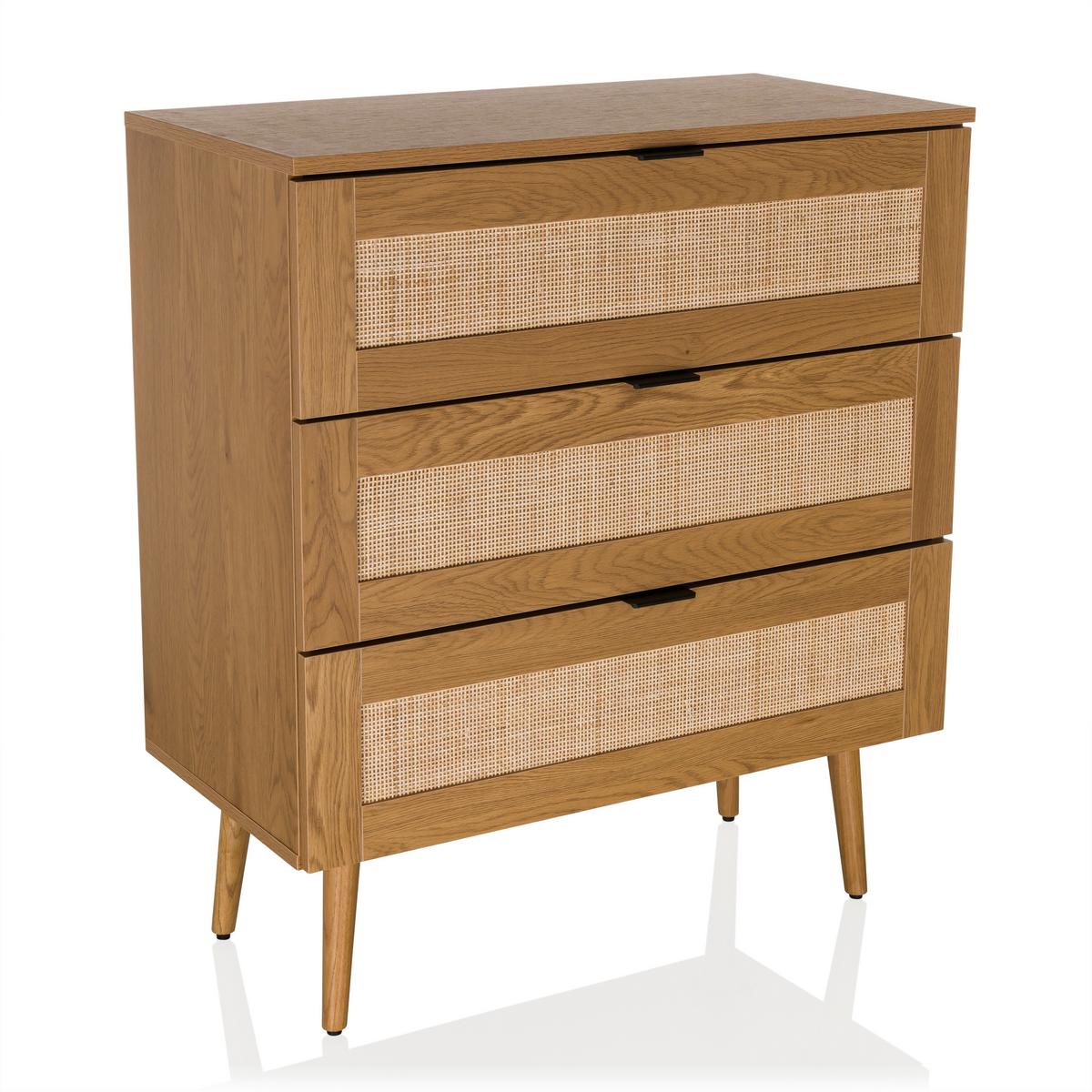 Kommode Boheo Eichefarben B: 80 Cm - Eichefarben, MODERN, Holzwerkstoff (80/90/40cm) - MID.YOU