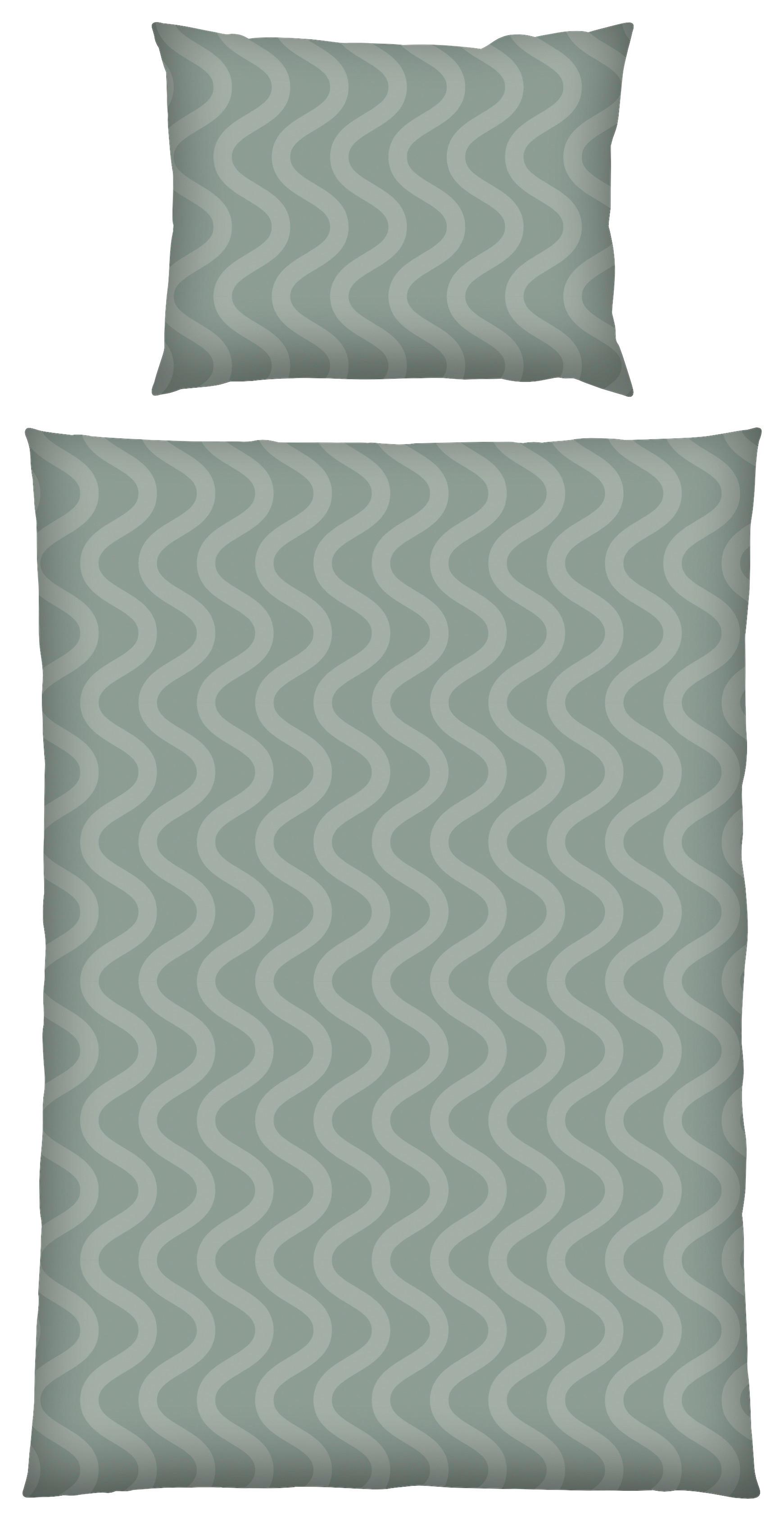 Bettwäsche Susi - Grün, KONVENTIONELL, Textil - Ondega