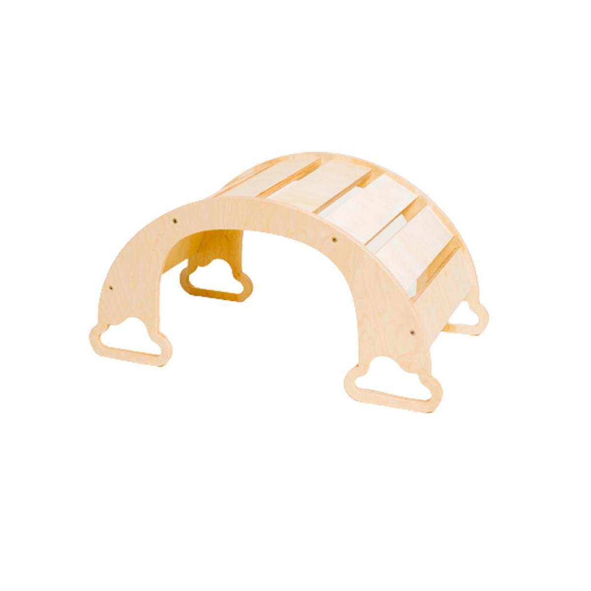 Wippe The Sway Rainbow - Naturfarben, Basics, Holz (40/75/37cm)