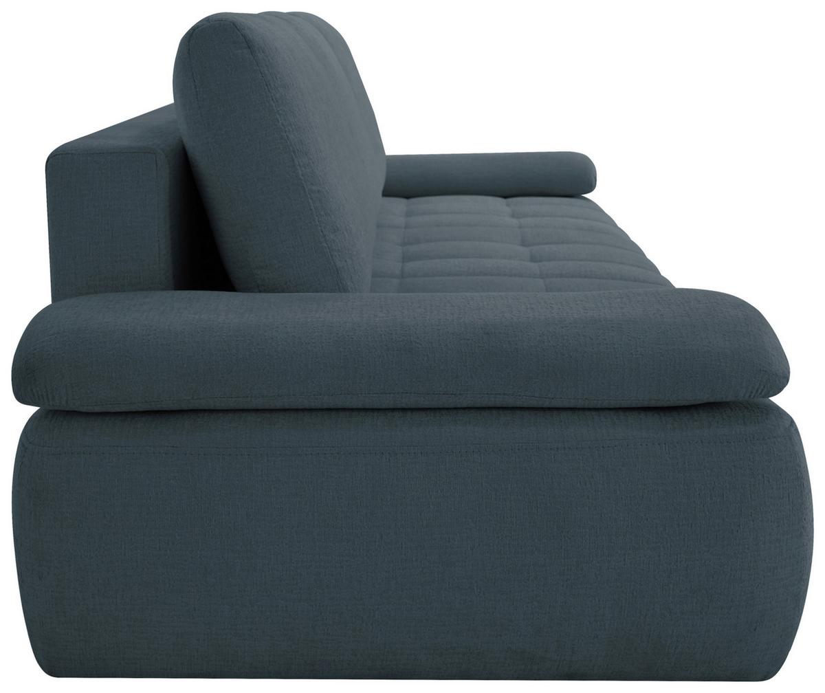 Schlafsofa Madox Blau B: 255 cm - Blau/Schwarz, Design, Textil (255/89/109cm) - MID.YOU