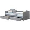 Stauraumbett 970491 Nelly - Hellgrau, MODERN, Holz (90/200cm) - MID.YOU