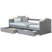 Stauraumbett 970491 Nelly - Hellgrau, MODERN, Holz (90/200cm) - MID.YOU