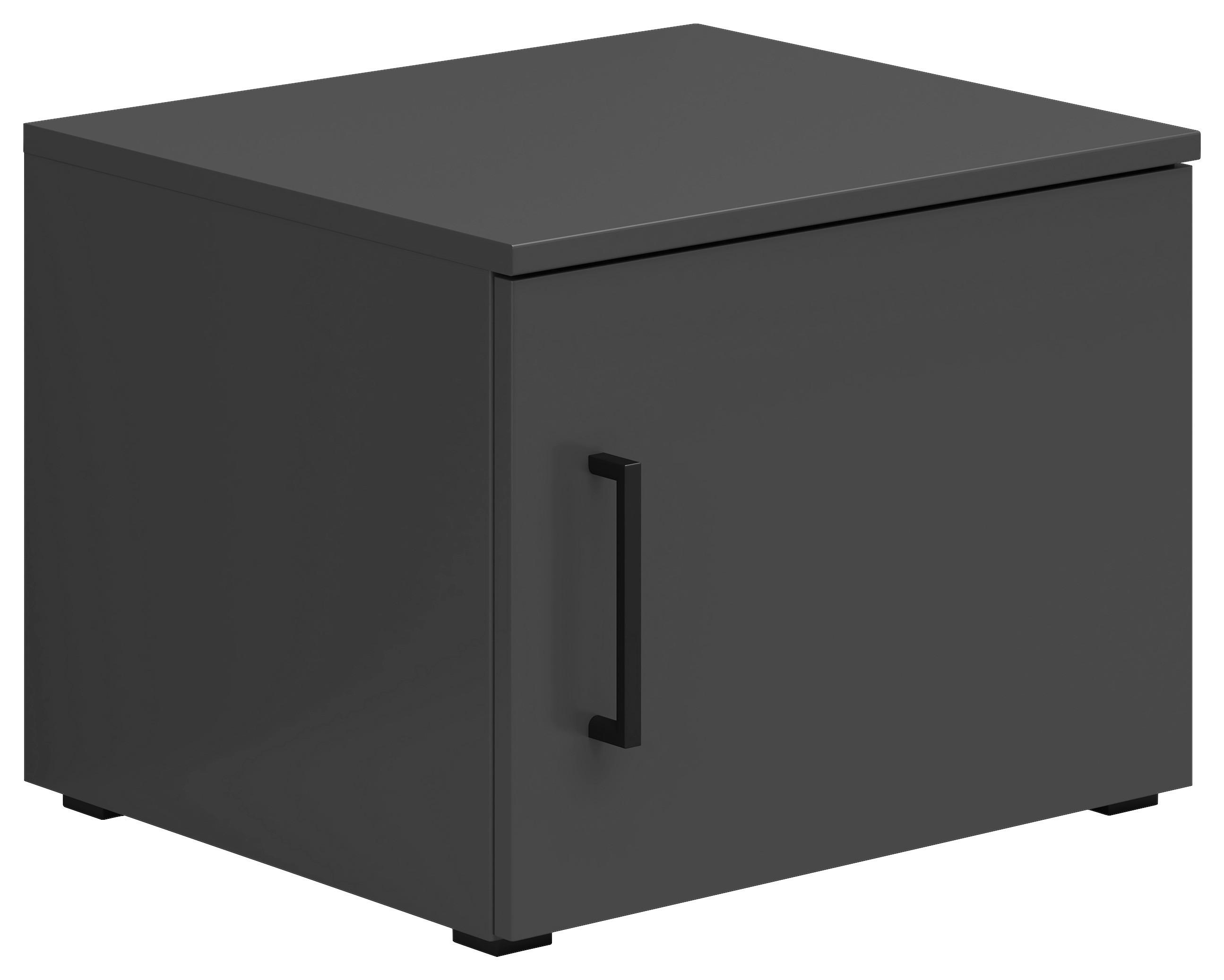 Nástavec na skříň Cabinet š: 45 cm - černá/barvy grafitu, Moderní, kompozitní dřevo/plast (45/35/40cm)