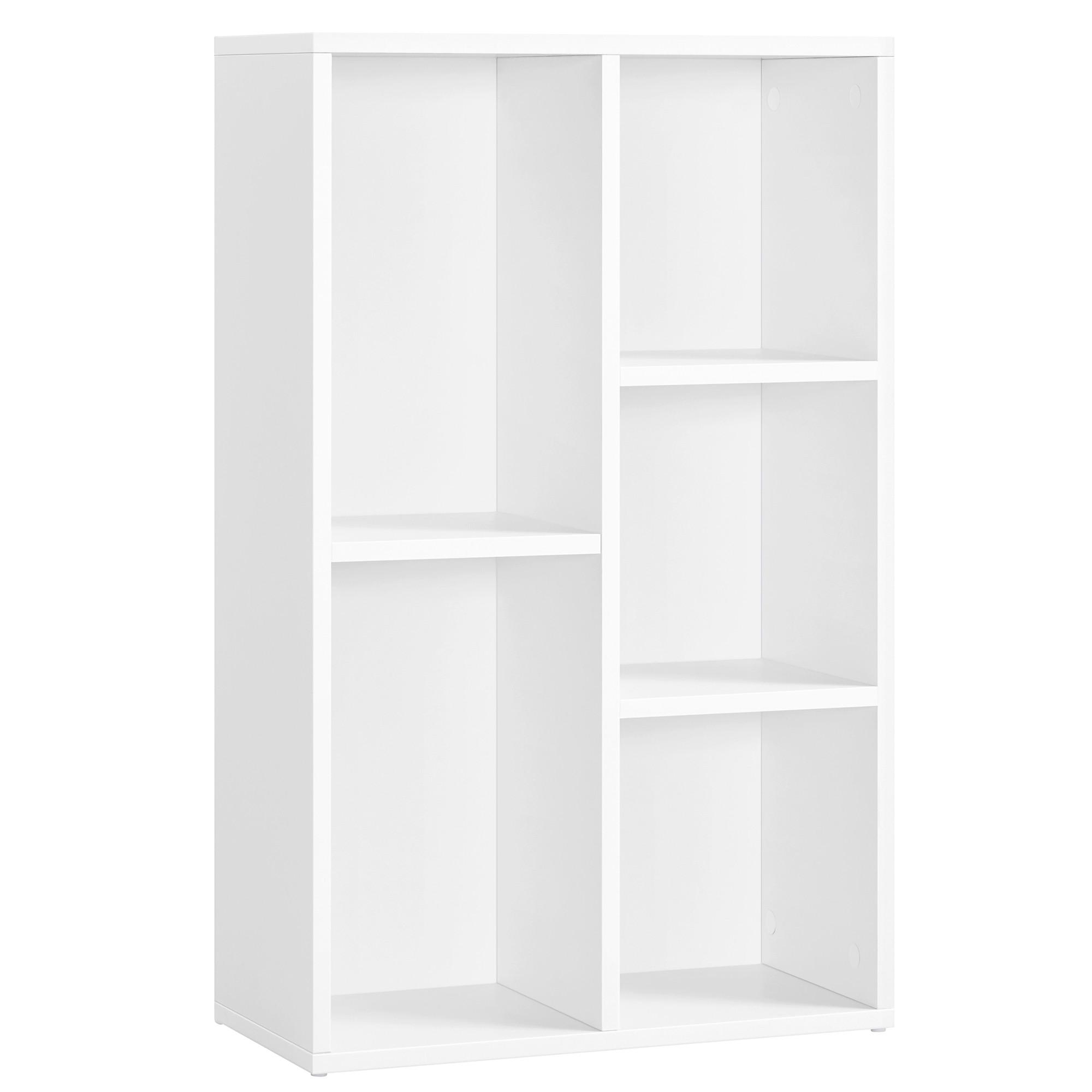 Regal Regal B: 50 cm Weiß - Weiß, Basics, Holzwerkstoff (50/80/24cm) - Boxxx