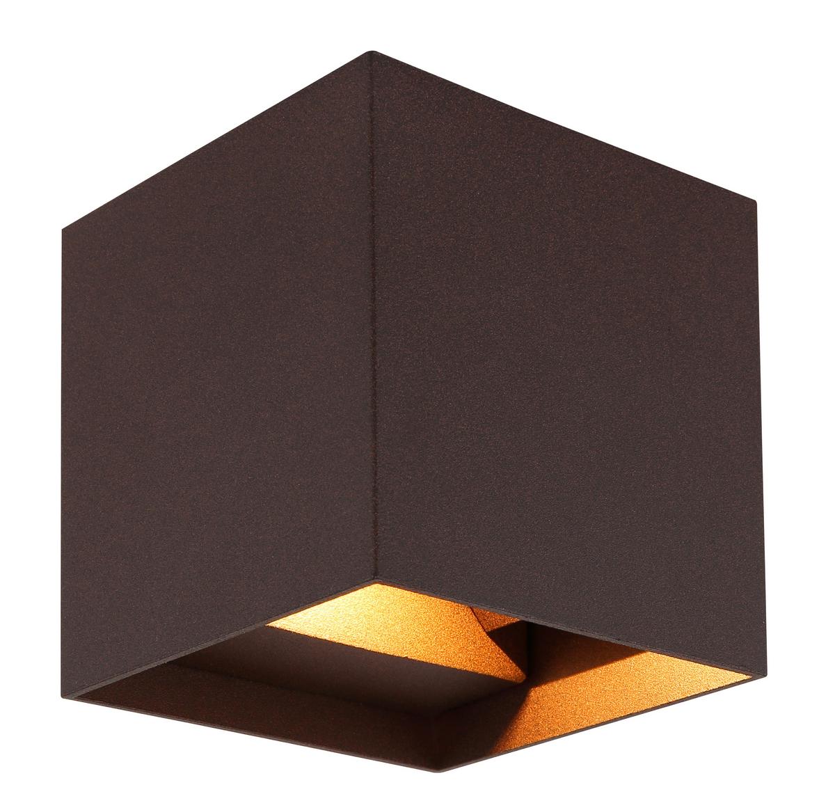 Led-außenleuchte Veronika Klar Rostfarben L: 10 Cm - Design (10/10/10cm) - Globo