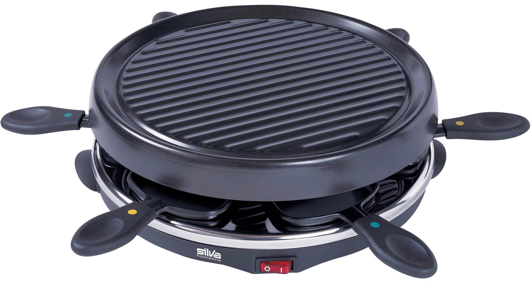 Raclette Pk-r 066 Mit 6 Grillpfännchen - Schwarz, KONVENTIONELL, Kunststoff/Metall (36.5/13/32.5cm) - Silva Homeline