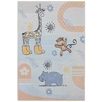 Kinderteppich Giraffe, Digitaldruck - Beige, MODERN, Textil (100/150cm) - BUNINO
