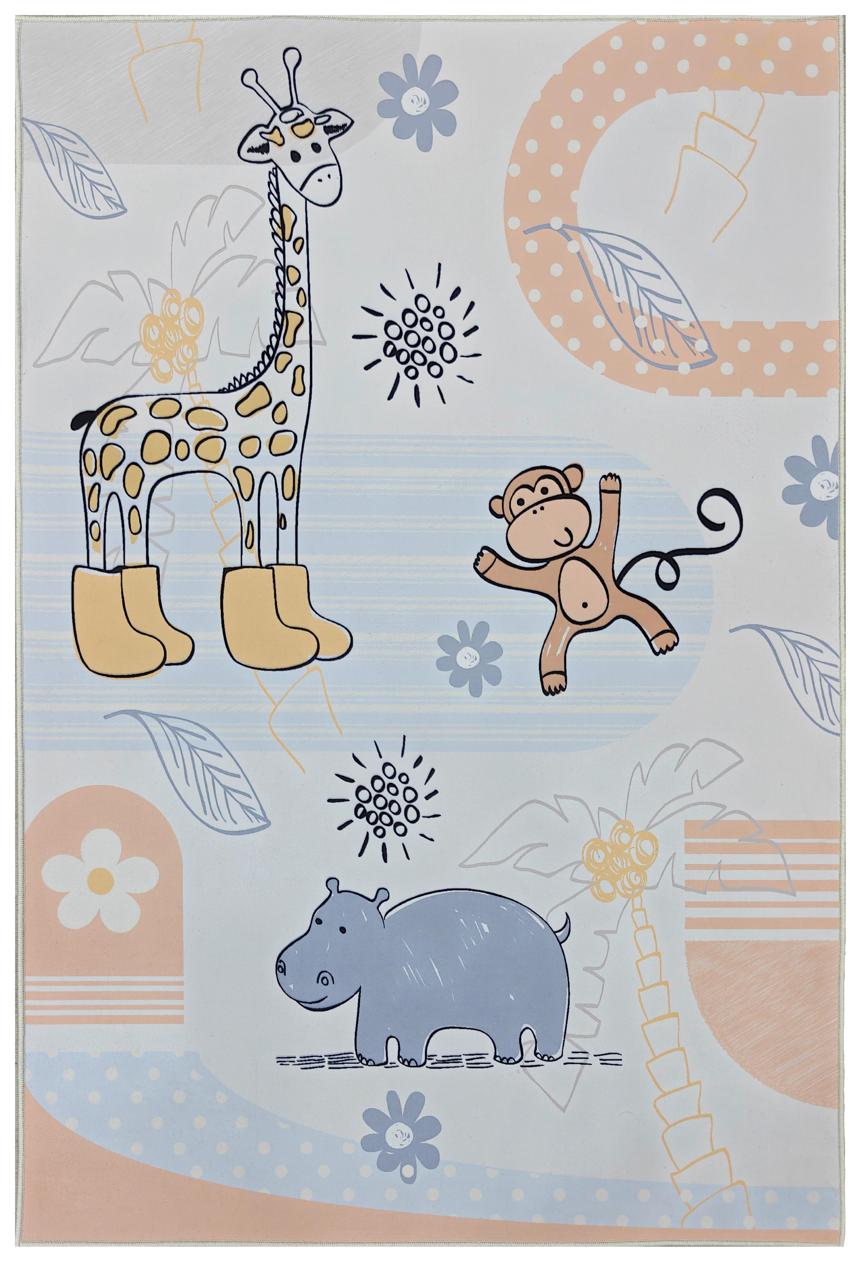 Kinderteppich Giraffe, Digitaldruck