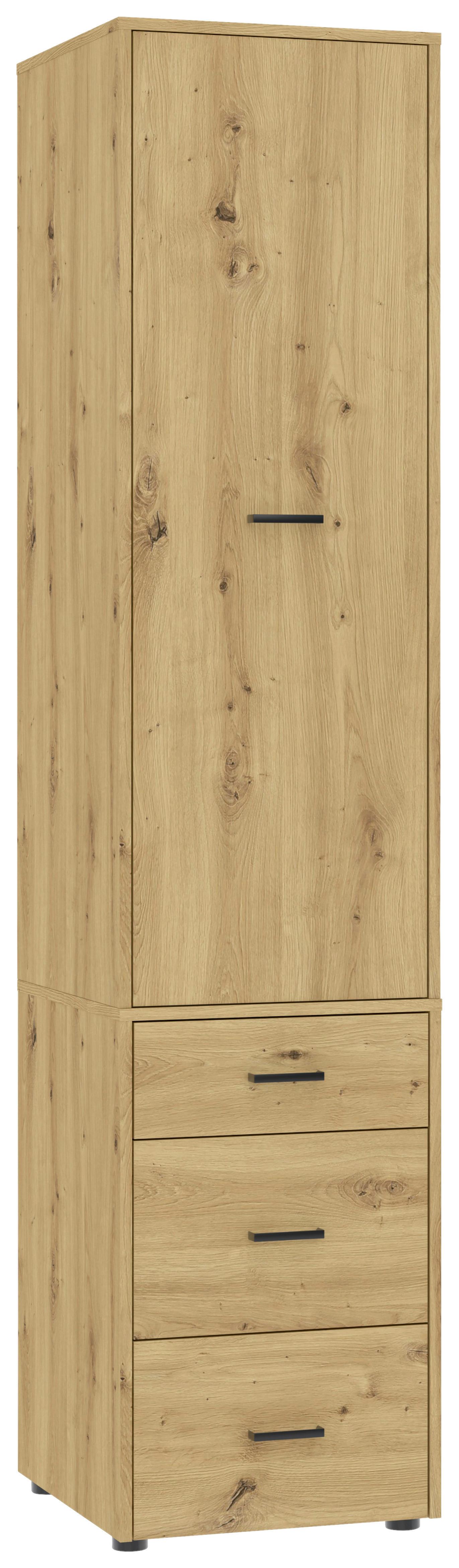 Kleiderschrank Kivo Eiche Artisan Dekor, B: 45 Cm