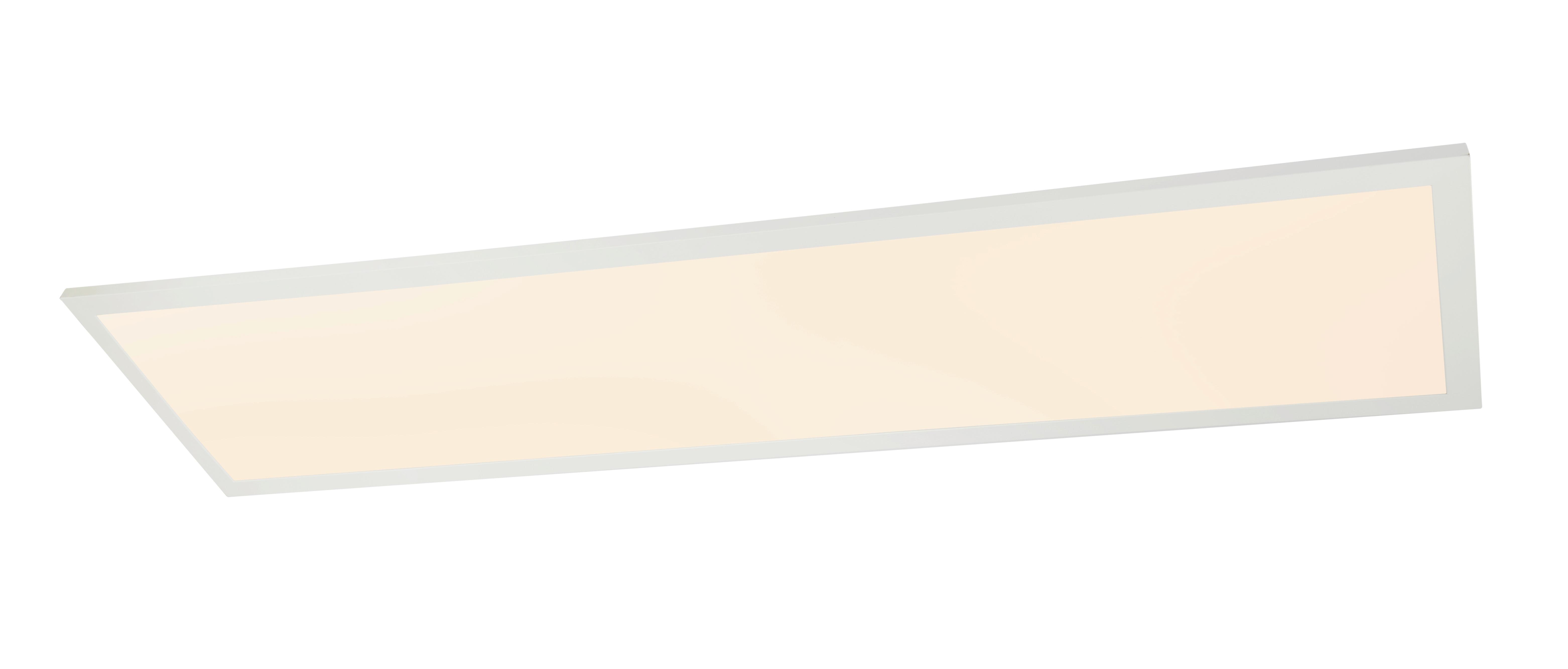 LED-Deckenleuchte Rosi L: 80 cm mit Fernbedienung - Opal/Weiß, Basics, Kunststoff/Metall (80/20/5,3cm) - Globo