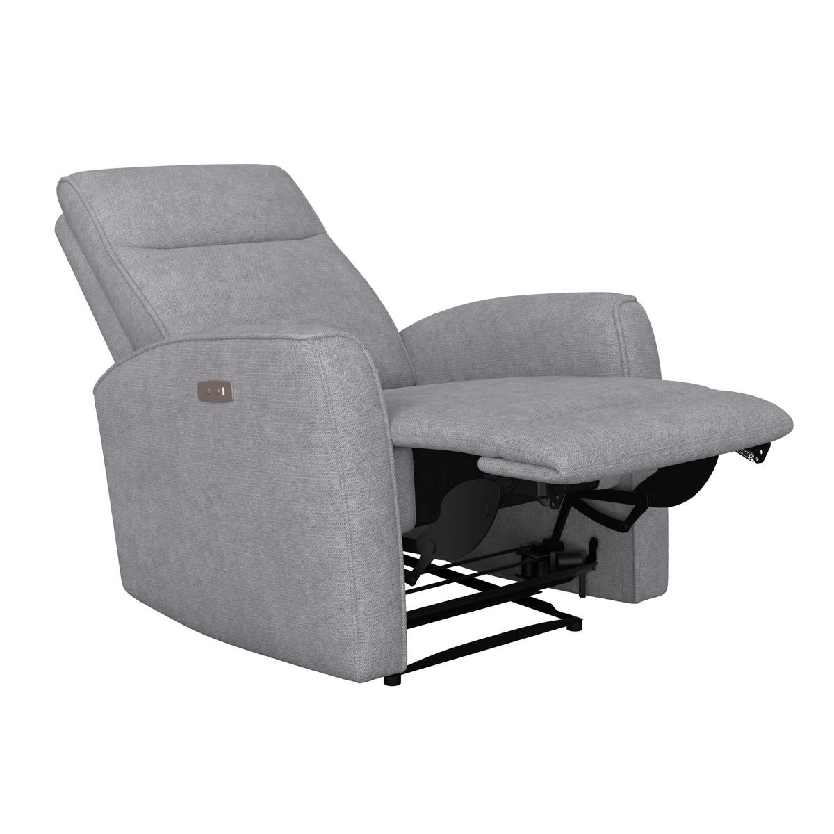 Tv-fotel Leon - sötétszürke, Basics, műanyag/textil (80/102/96cm) - Best Price