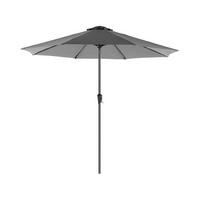 Sonnenschirm Grau Schwarz BxL: 270x240 cm - Schwarz/Grau, Basics, Textil/Metall (270/240cm) - Modante