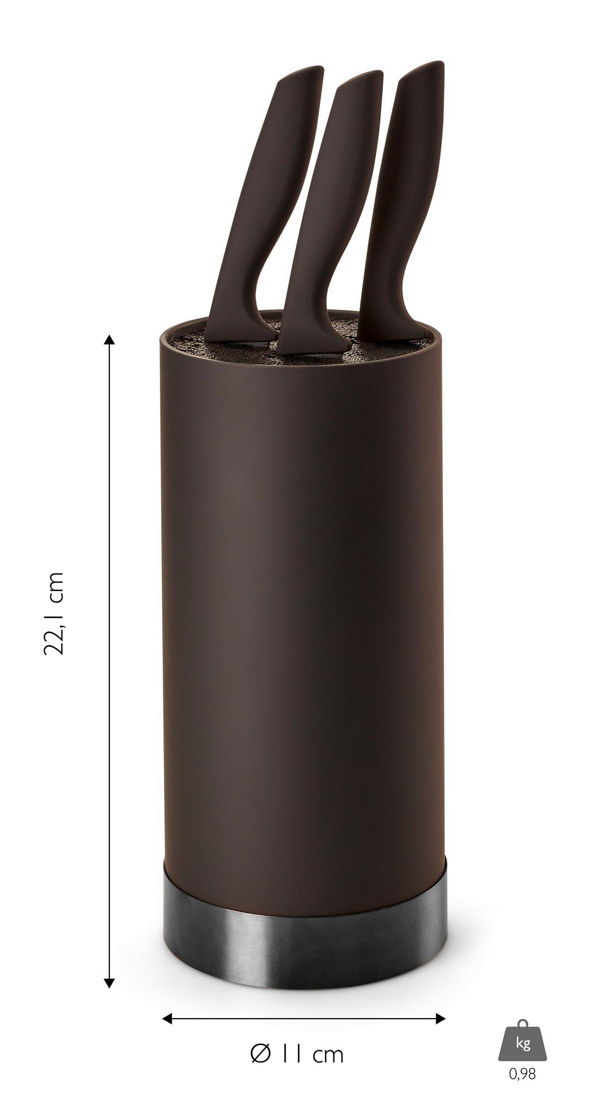 Messerblock Ew-Mb-0399 - Schwarz, Basics, Kunststoff (11/22cm) - Echtwerk