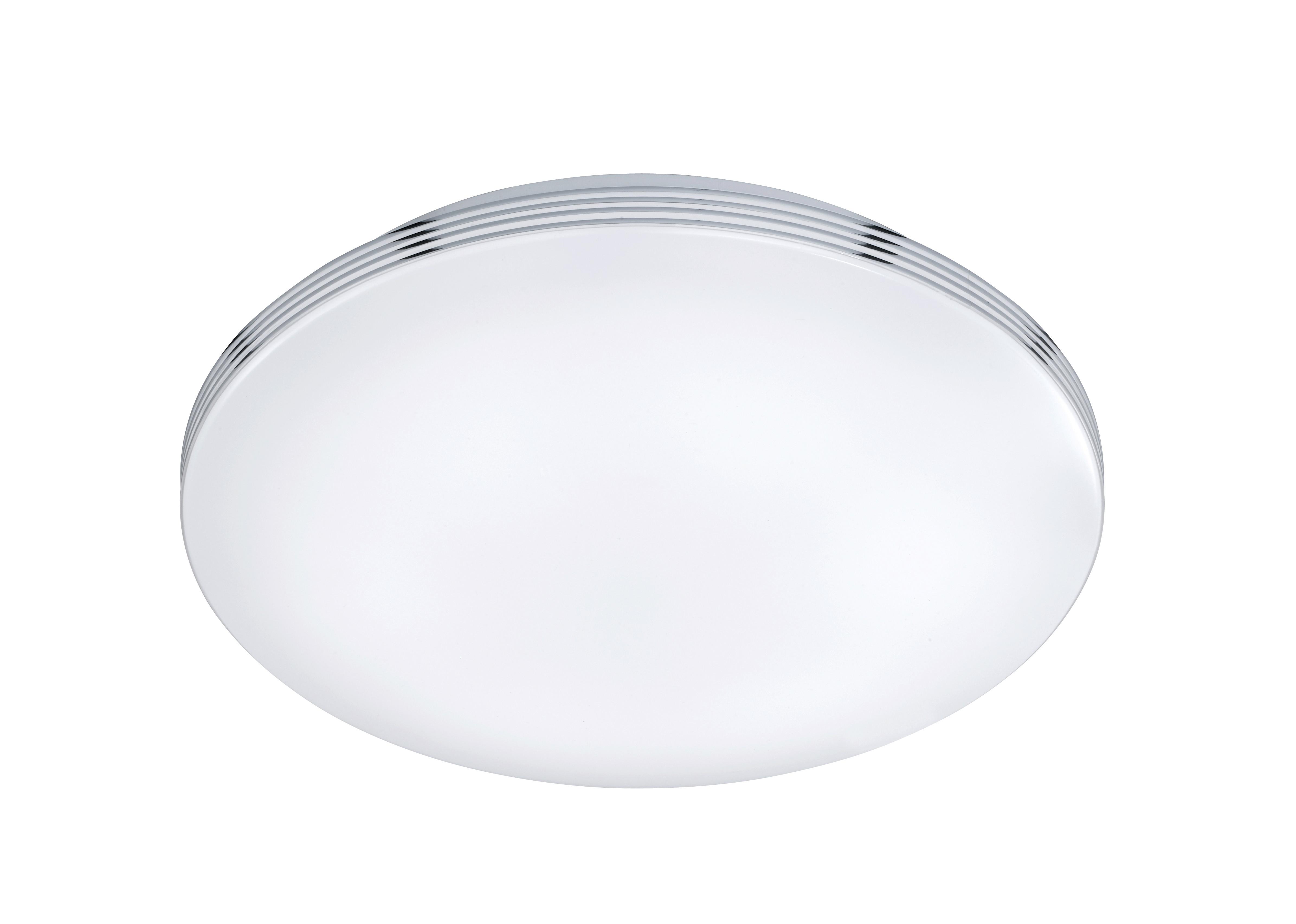 Badezimmer-Deckenleuchte 659412406 Apart - Chromfarben/Weiß, Design, Kunststoff/Metall (41,0/10cm) - Trio Leuchten