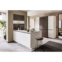 Einbauküche Ip 3150 - Nussbaumfarben/Weiß, MODERN, Holzwerkstoff (226,4cm) - Impuls