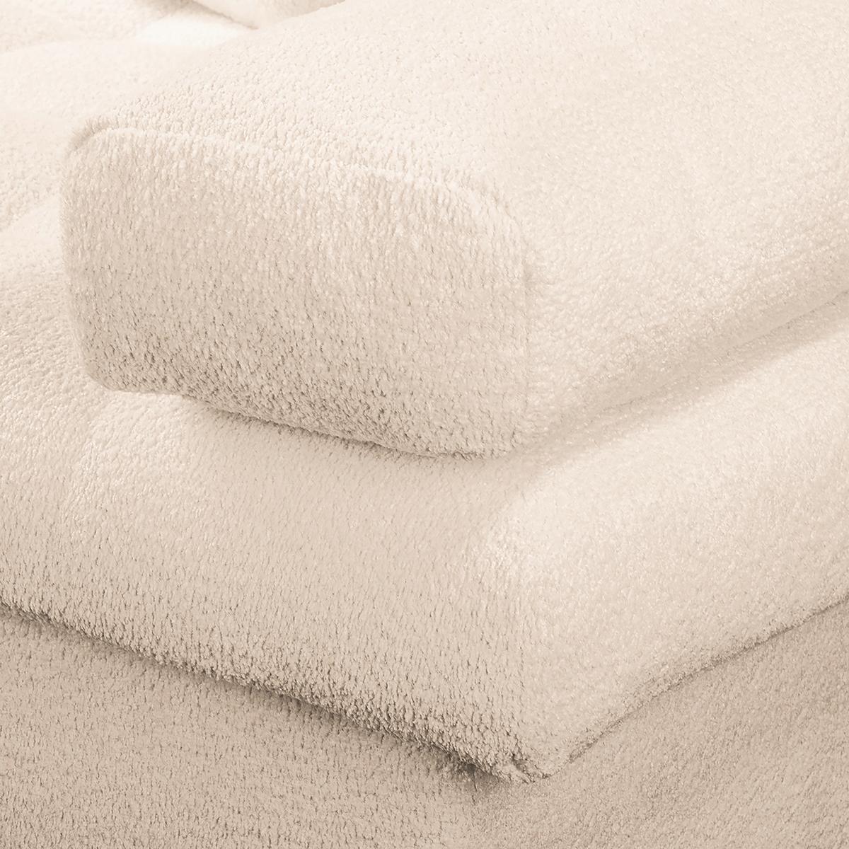 Bigsofa Naomi Creme B: 284 Cm - Creme/Schwarz, Design, Textil (284/94/148cm) - Livetastic