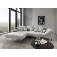Ecksofa Garda, Hellgrau S: 192x310 Cm - Hellgrau/Schwarz, KONVENTIONELL, Textil (192/310cm) - Livetastic