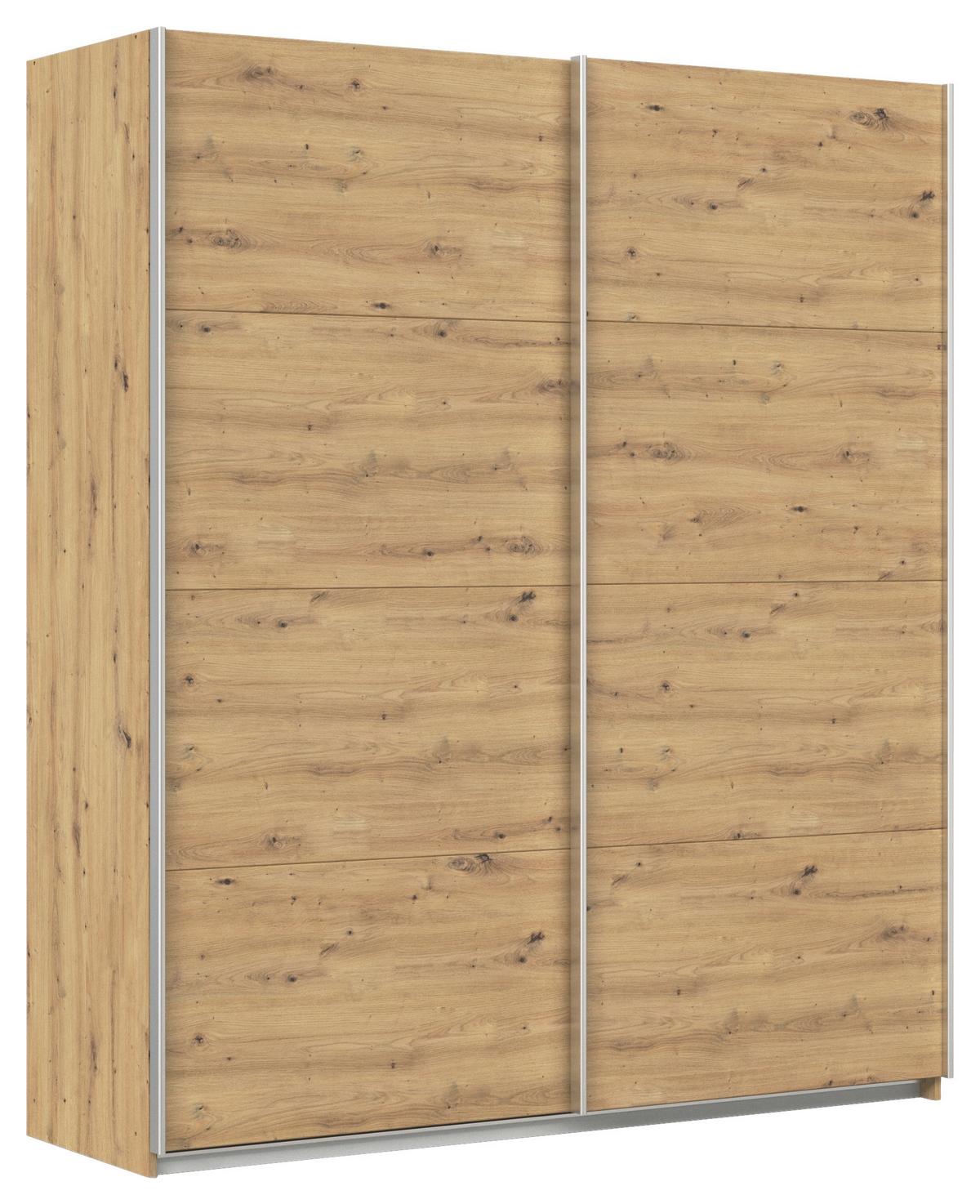 Schwebetürenschrank B: 181cm Feldkirch Eiche Dekor - Eiche Artisan, MODERN, Holzwerkstoff (181/210/62cm)