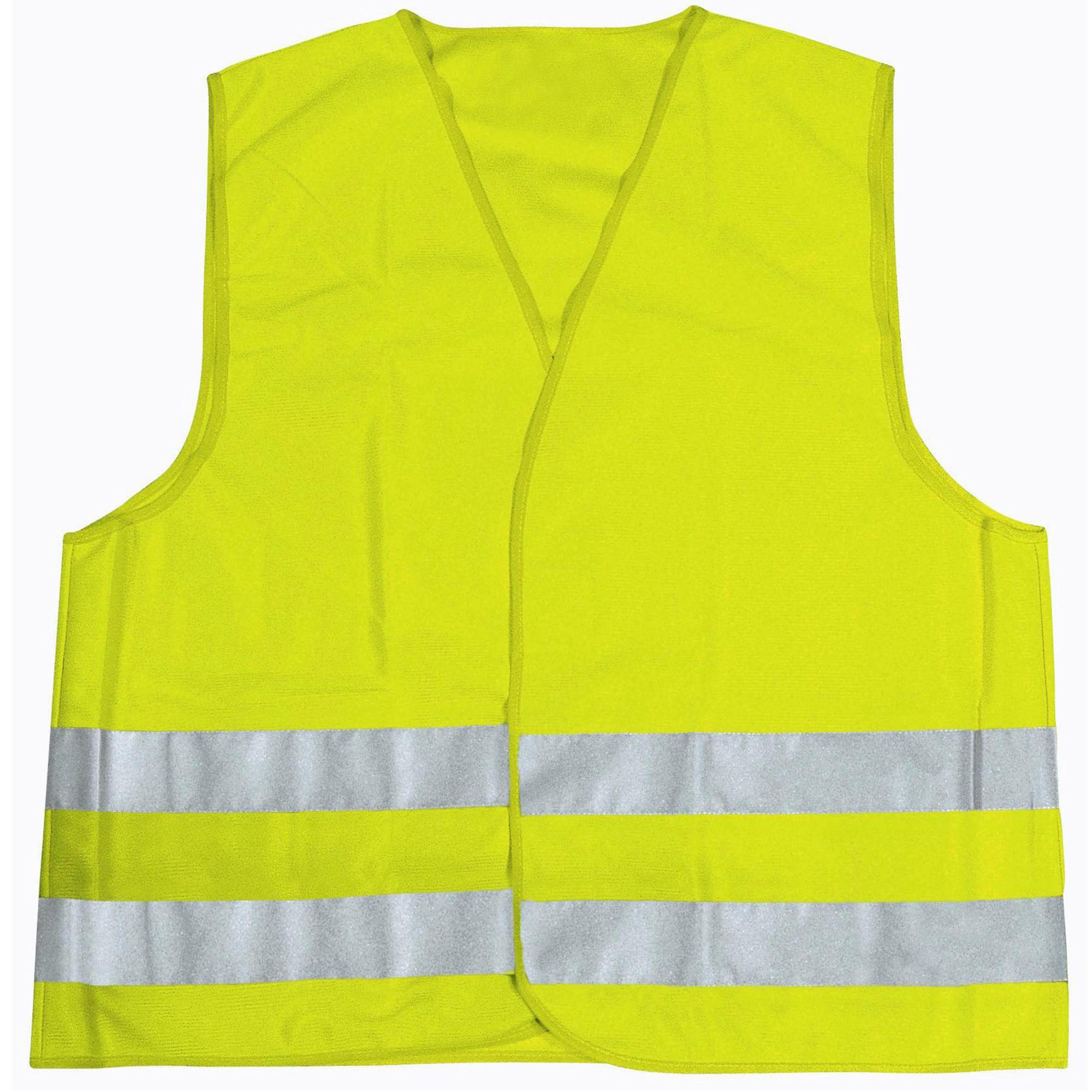 Warnweste Erwachsene Gelb mit Reflektoren - Gelb, MODERN, Textil (22/24/3cm)