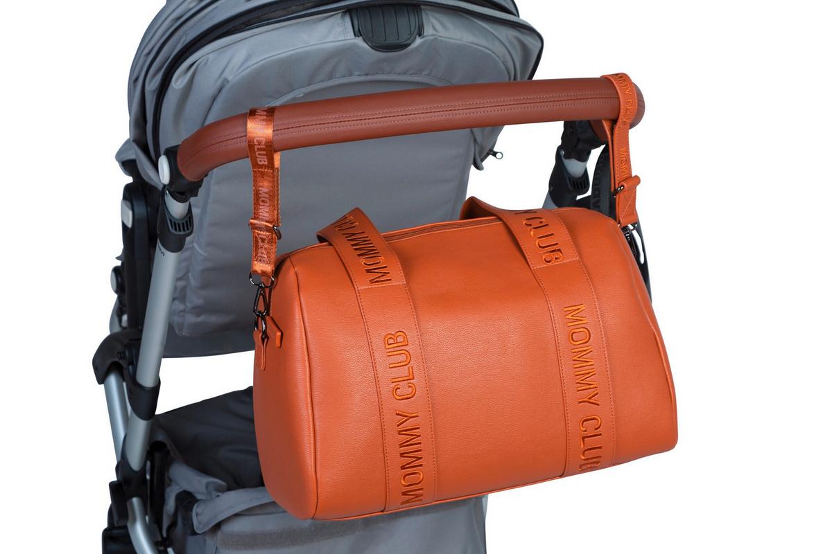 Wickeltasche Mommy Club Braun, Lederoptik, B: 38 cm - Schwarz/Braun, KONVENTIONELL, Kunststoff (38/21/27cm) - Childhome