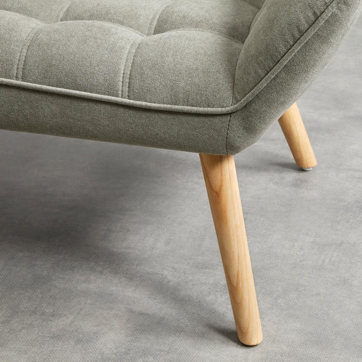 Dvojmiestna pohovka Monique, sivá - sivá, Modern, drevo/textil (127/76/74,5cm) - Modern Living
