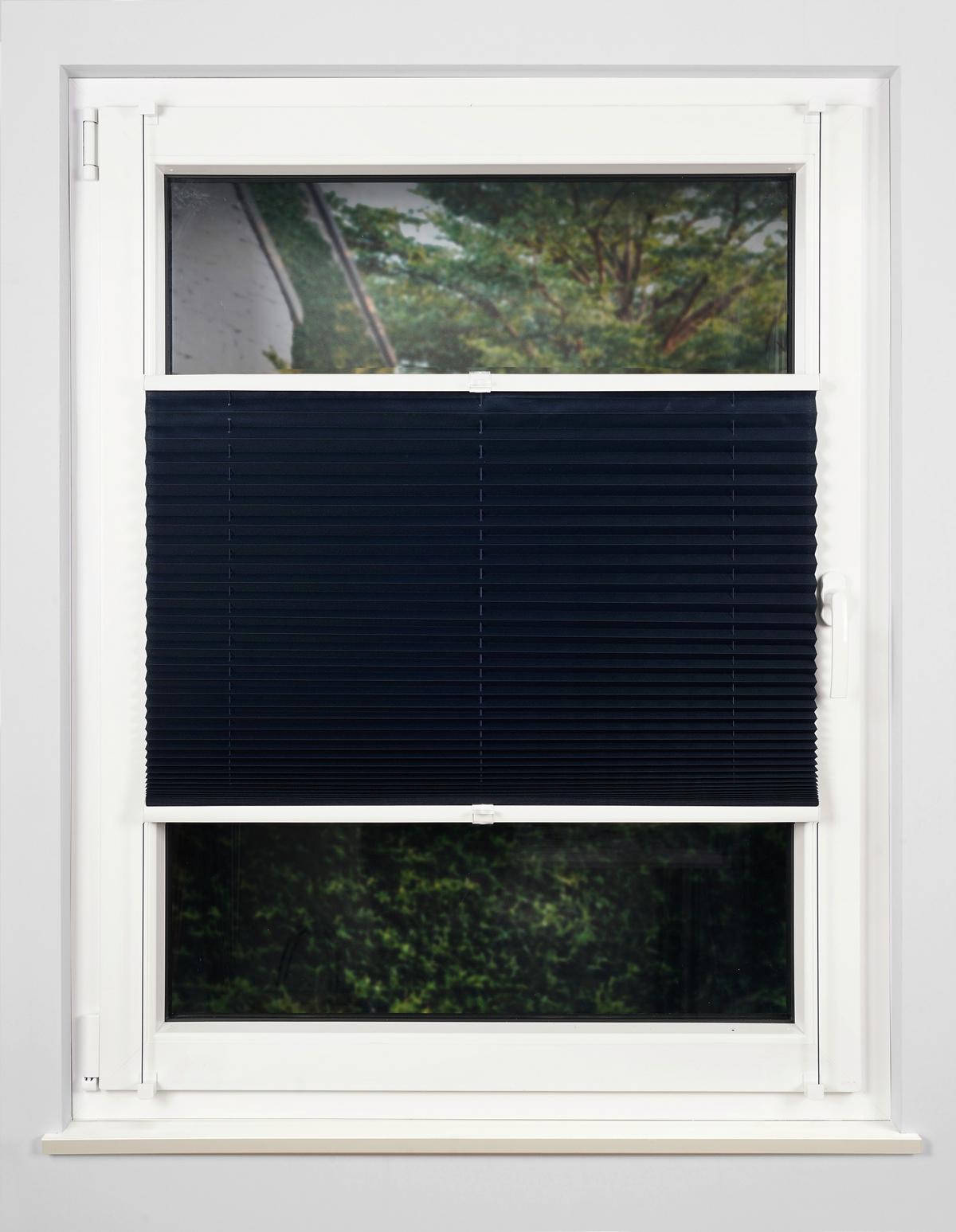 Plissee Free Dunkelblau B: 100 Cm - Dunkelblau, Basics, Textil (100/130cm) - Homeware