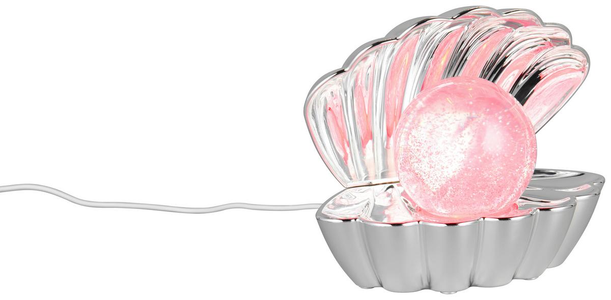 LED-Dekoleuchte Shelly - Chromfarben, Basics, Kunststoff/Metall (17,5/14,5/12,5cm) - Luca Bessoni