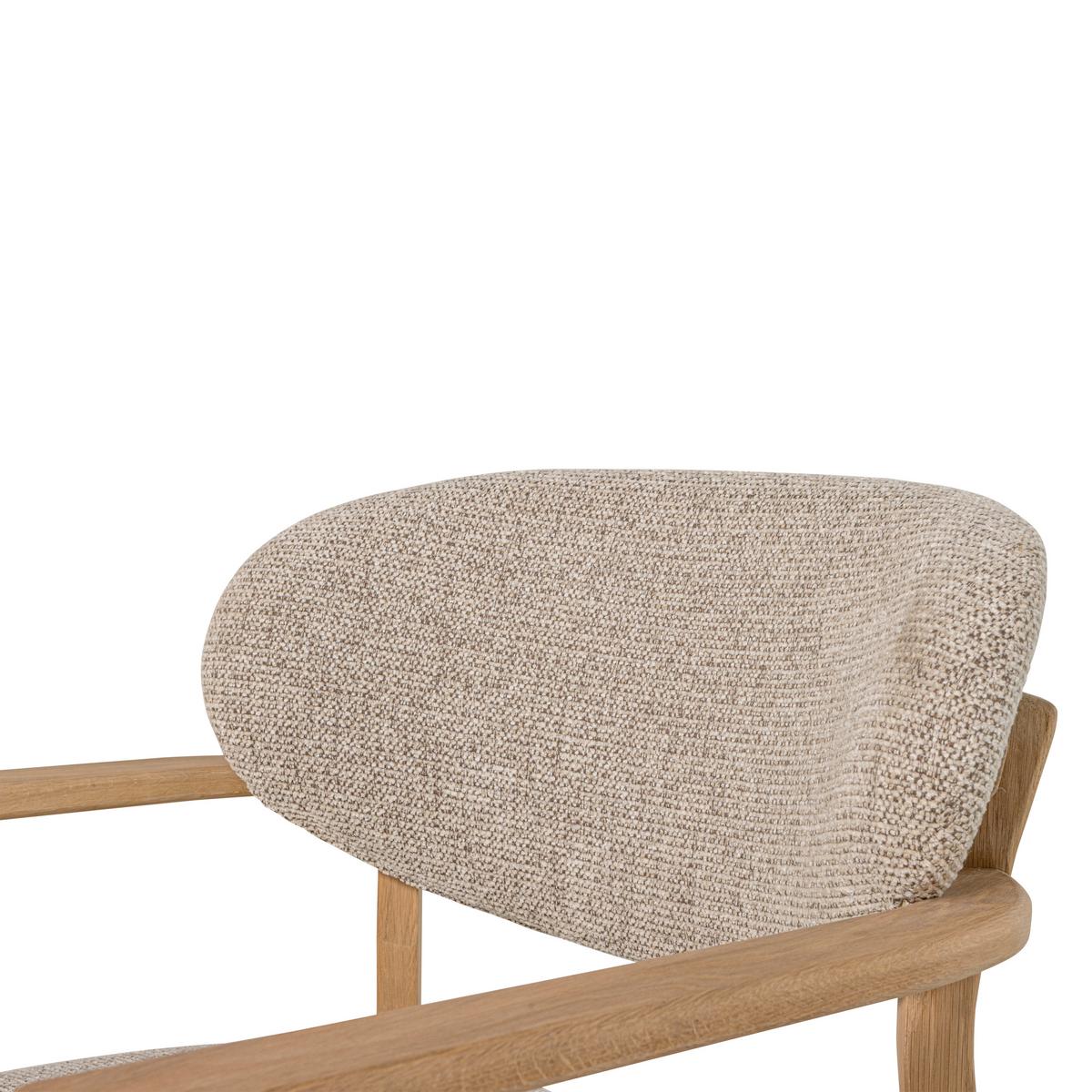 Sessel Udar Naturfarben B: 68cm - Naturfarben, Design, Holz/Textil (68/76/75cm) - Livetastic