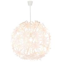 Hängeleuchte Stella H: 150 cm 1-Flammig, Blumen - Weiß, Basics, Kunststoff (60/150cm) - Globo