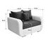 Zweisitzer-Sofa Faro B: 150cm - Chromfarben/Dunkelgrau, MODERN, Holz/Textil (150/90/92cm) - Ombra Zweisitzer-Sofa Faro B: 150cm - Chromfarben/Dunkelgrau, MODERN, Holz/Textil (150/90/92cm) - Ombra