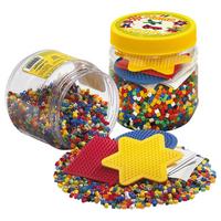 Bügelperlen-set Kinder Mit 4000 Perlen Und Steckplatten - Basics, Kunststoff (12/12/12cm)
