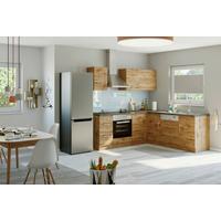 Eckküche Winkelblock ohne Geräte 210x150 cm Eichefarben - Eichefarben/Anthrazit, MODERN, Holzwerkstoff (210/210cm) - Held