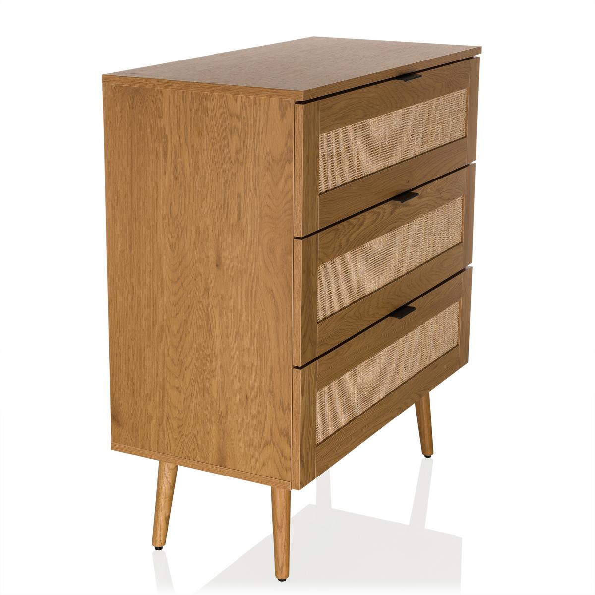 Kommode Boheo Eichefarben B: 80 Cm - Eichefarben, MODERN, Holzwerkstoff (80/90/40cm) - MID.YOU