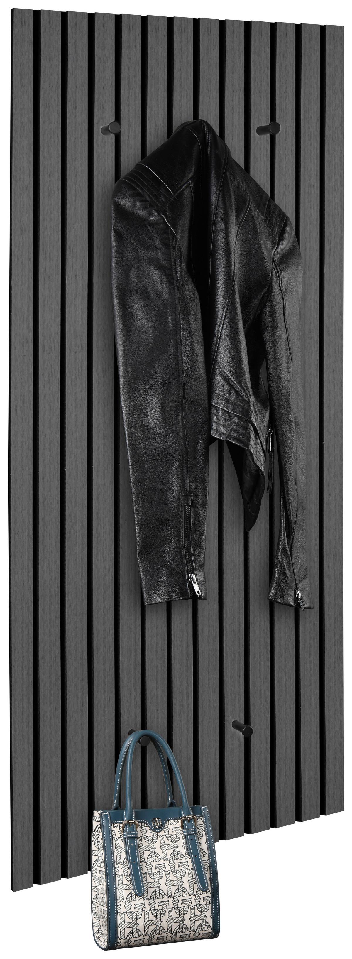Šatníkový panel GRACE v dekore dub sivý - sivá, Modern, kompozitné drevo/textil (50/125/7cm) - Mömax