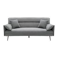Rozkládací pohovka LANA tm. šědá - šedá/tmavě šedá, Moderní, kov/dřevo (199/89/95cm) - P & B