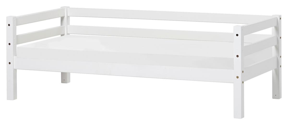 Kinder-/Juniorbett Eco Dream Weiß, Lf: 90x200 cm - Weiß/Kieferfarben, MODERN, Holz (90/200cm) - MID.YOU